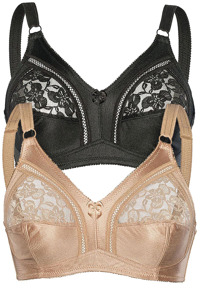 2-pack Zachte BH Zonder Been Basis