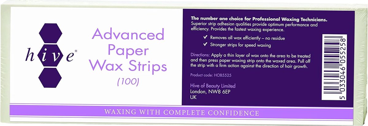 100 Stuks Waxstrips voor Harsen - Papieren Ontharingsstrips