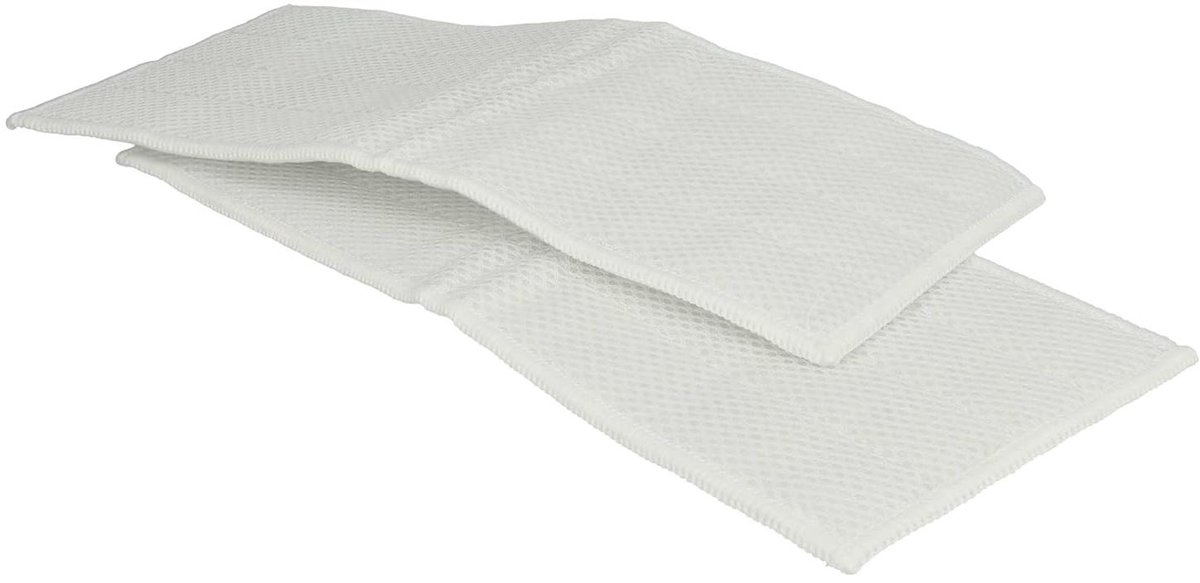 Wisserhoes Set - Schrobhoes - Streeploos Ramen - Precisie Pasvorm - 2x 25.5 cm - Grijs