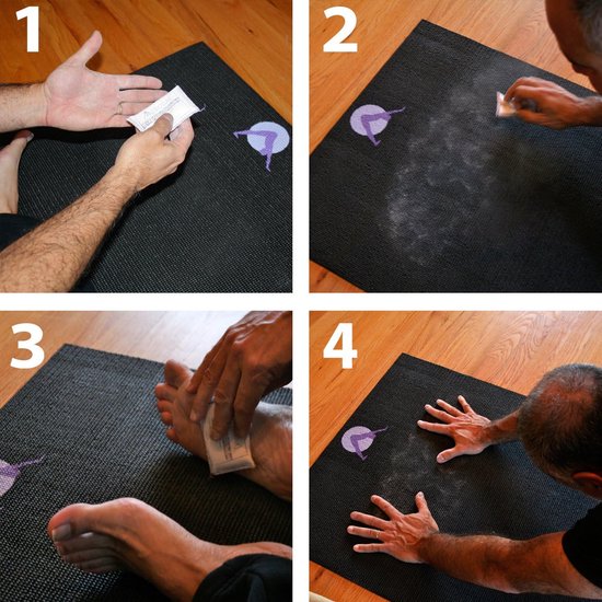 Klassieke yogamat - Extra dik - Yoga en Pilates - Antislip colofonium inbegrepen - Extra lang - Oneindig — afbeelding 2