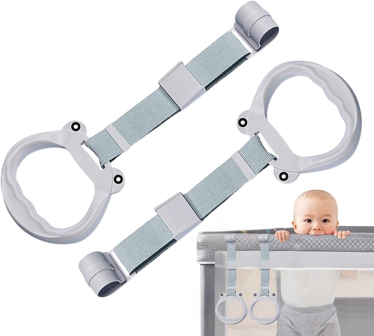 Baby Pull-up Ringen - Speelpen Handgrepen - Leren Staan - Verbeterde Veiligheid - 2 Stuks - Willekeurig