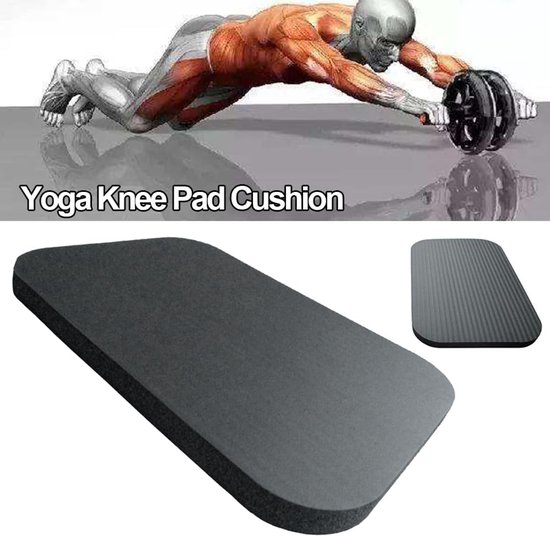 Yogapad Kniekussen - Oefenmat Kussen - Comfortabel Sporten - Extra Dik Schuim - 31x19.5 cm - Blauw — afbeelding 3
