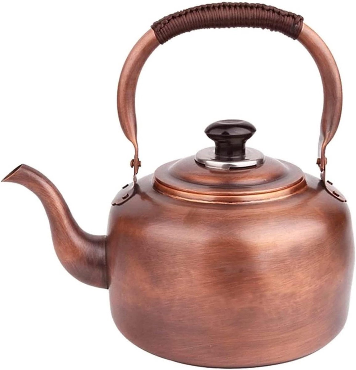 Waterketel Koper - Theeketel Fluitketel - Water Koken - Luid Fluitje - 7L - Koperkleurig