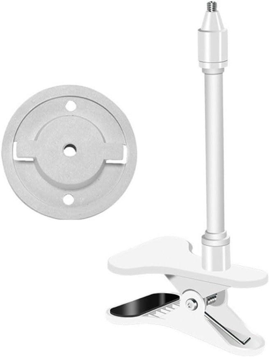 Flexibele klembevestiging - Camera houder - Veilige montage - Schadevrij installeren - 18 cm - Wit