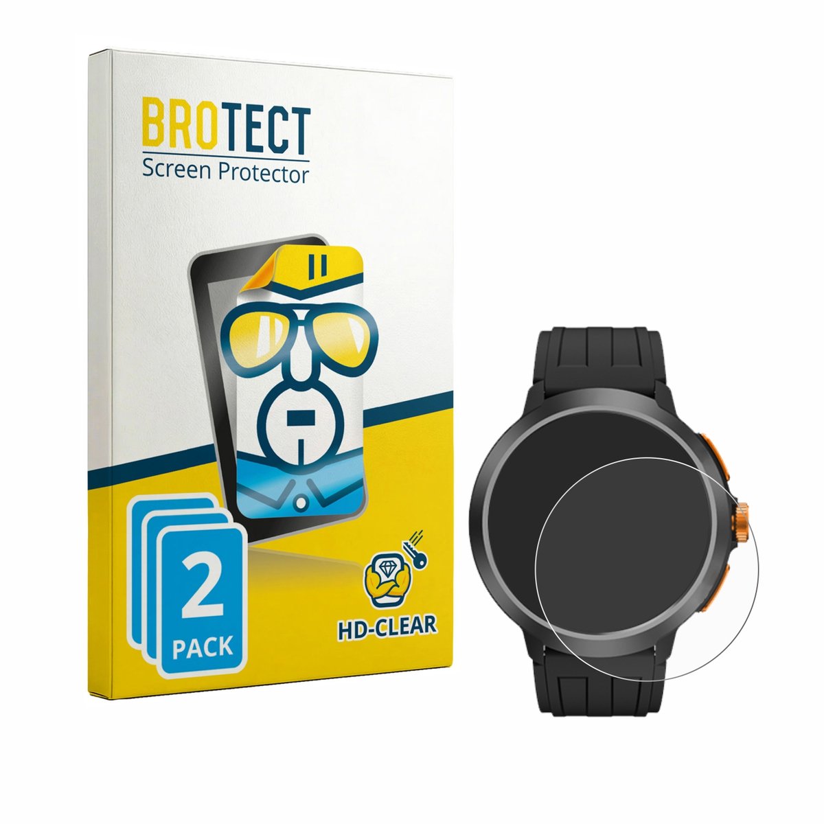 BROTECT - Screenprotector voor Cubot BeatBox - Folie Beschermfolie transparant 2 Stuks