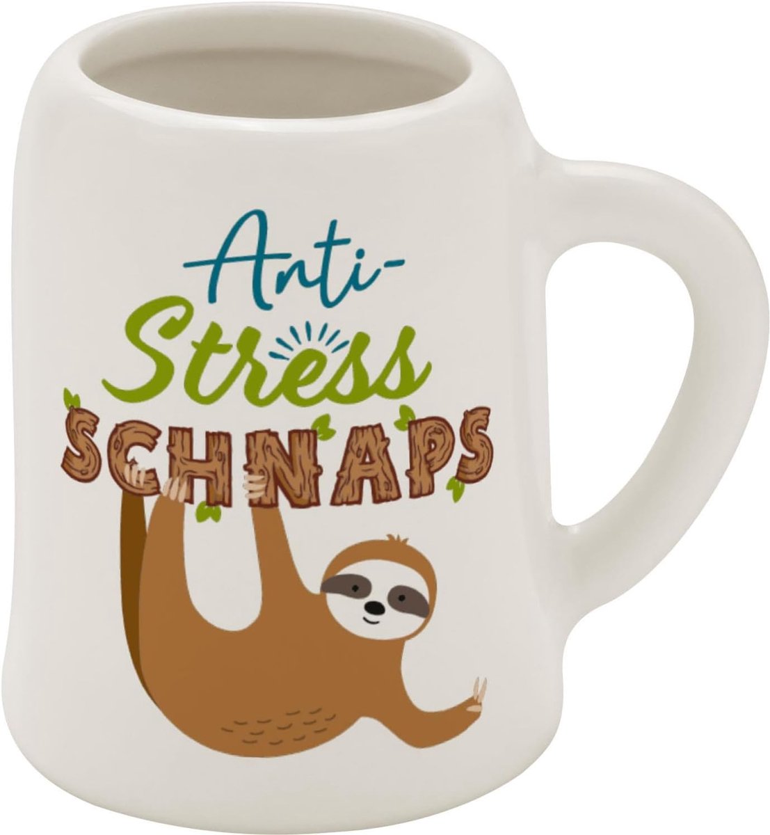 Borrelkruik met motief en spreuksnoep 5 cl - grappig geschenk voor mannen
