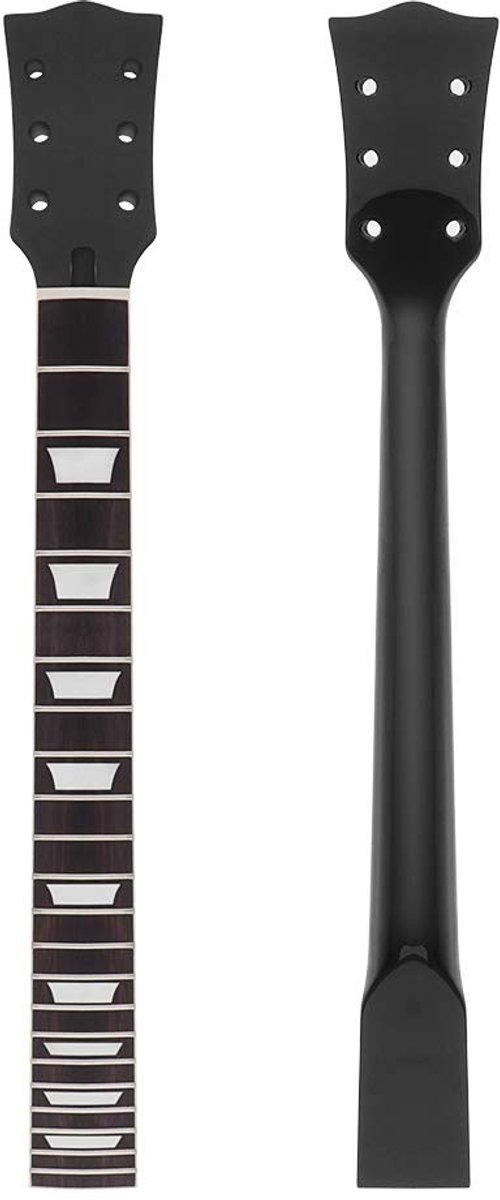 aladdien - Elektrische Gitaarhals - Vervangingsonderdelen - Hoogwaardige Maple Hals - Zwart Glans - Gitaarhals 22 Frets - Geschikt voor Gibson LP Gi..