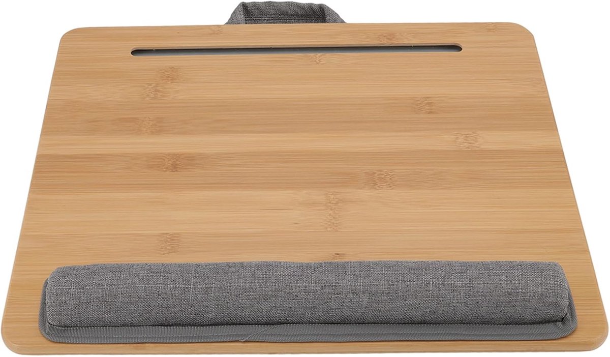 Laptoptafel Schootbureau - Bedtafel Kussen - Lezen Schrijven Spelen - Ergonomische Hoek - 44x36x9 cm - Zwart