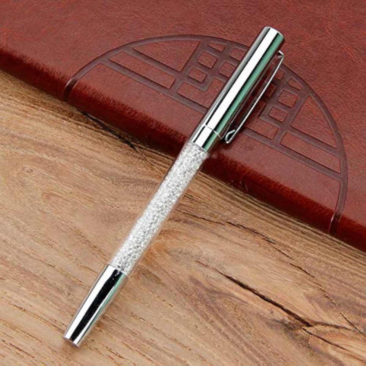 ONF3 - Kwaliteitsbalpen - Kristallen pen - Comfortabele grip - Zwarte inkt - Bling bling balpen - Perfect voor dagelijks gebruik - Stijlvolle ui...