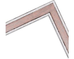 WANDStyle fotolijst roze 10x10 cm vierkant van hout in vintage stijl met staander en ophanger, Made in Germany - H460