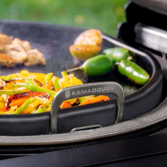 Bakplaat van Koolstofstaal voor Grote Keramische Kamado Grills — afbeelding 5