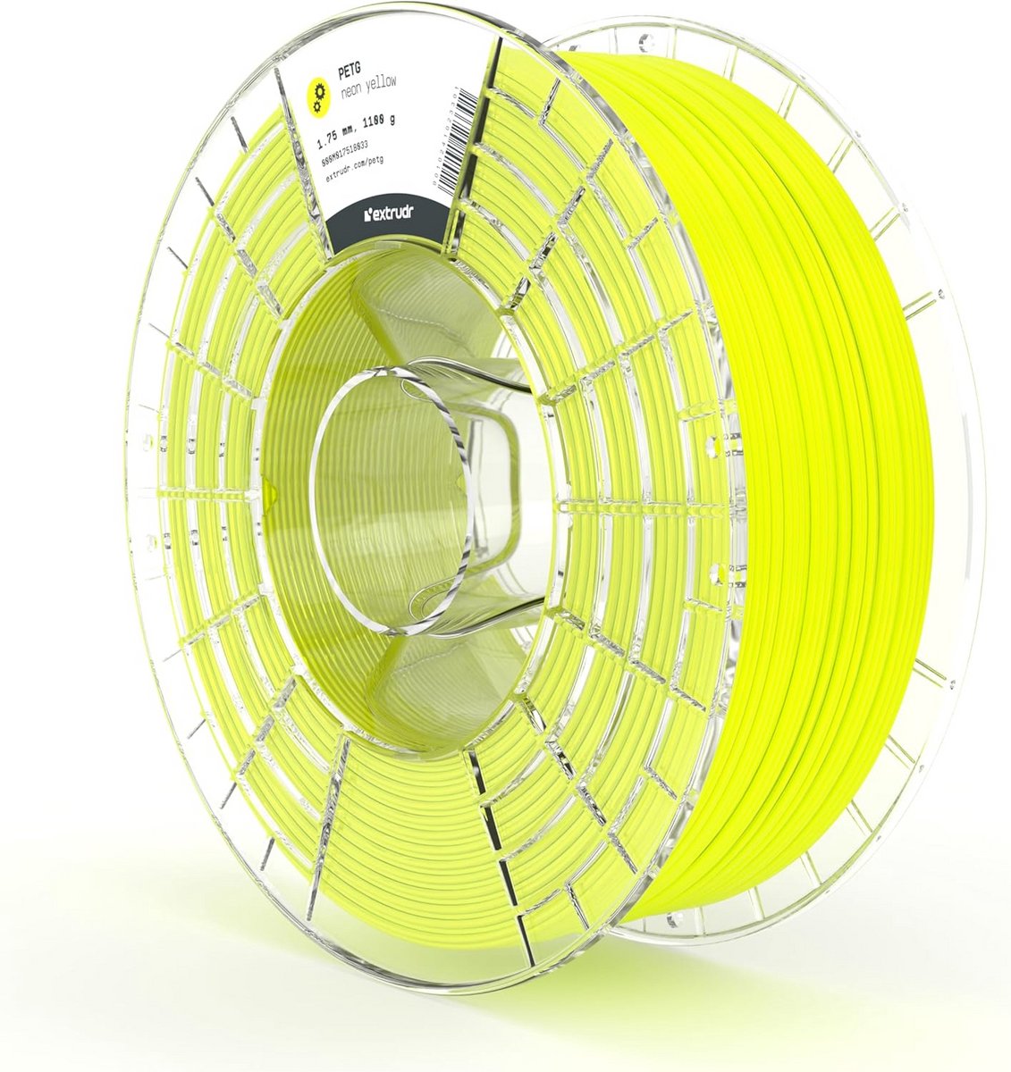 extrudr® PETG ø1,75 mm (1,1 kg) 'neon geel' - 3D-printerfilament - Made in Austria - hoogste kwaliteit voor een eerlijke prijs!