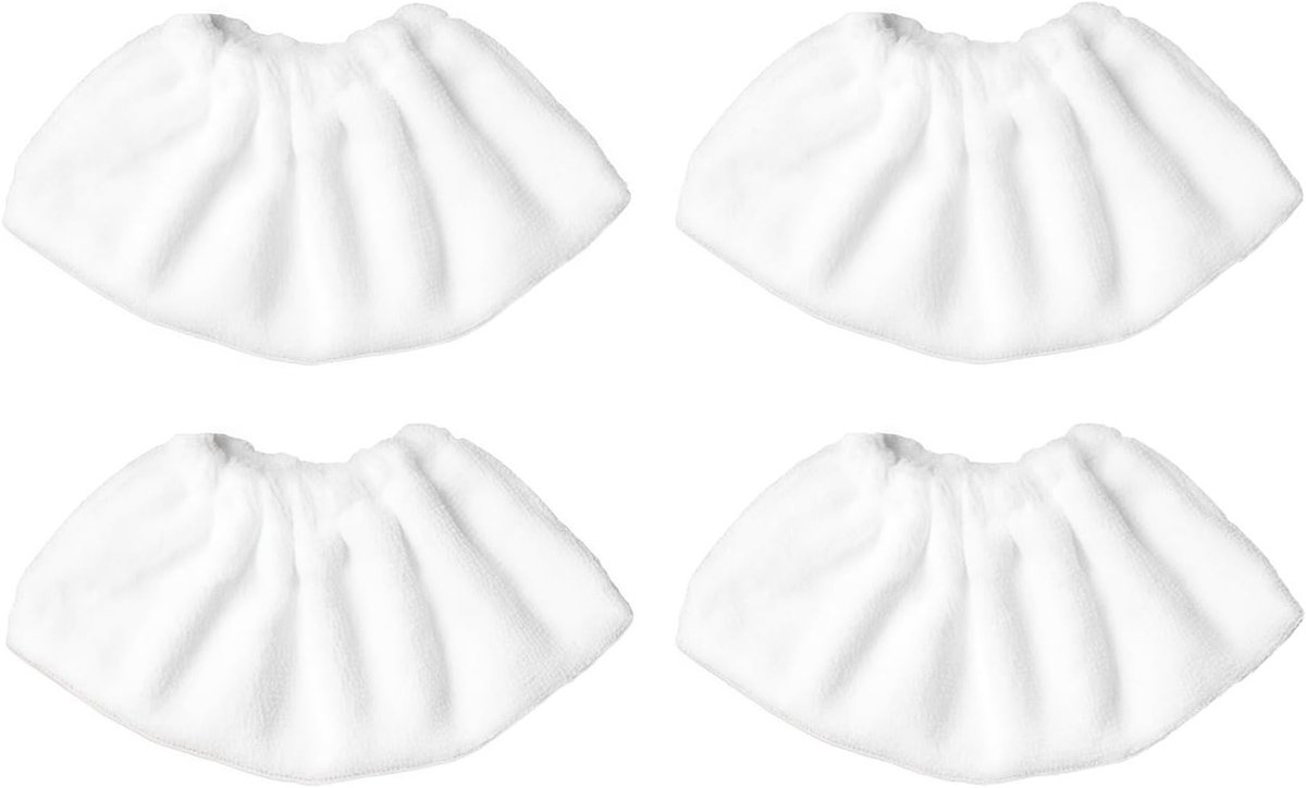 Microfibre Cover Set voor Stoomreinigers - 4 Stuks, Handgereedschap, Reinigingsdoeken en Katoenen Pads voor Effectieve Stoomreiniging
