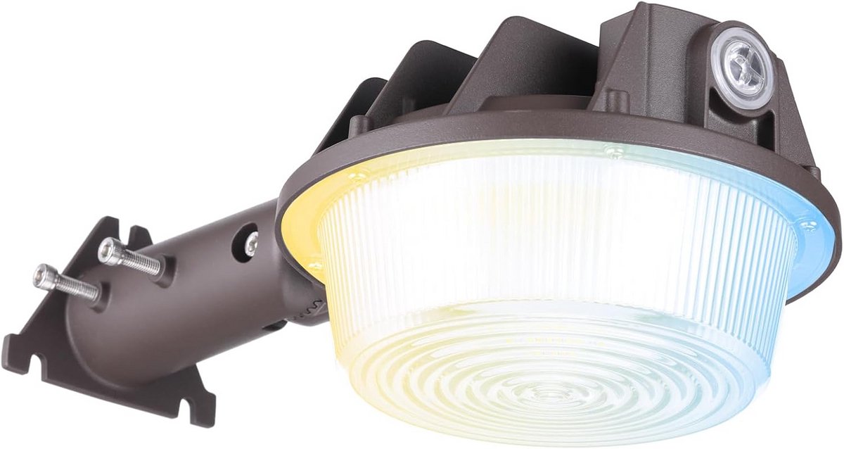 LED Buitenlamp met Dusk-to-Dawn Sensor - Instelbaar Vermogen en Kleurtemperatuur