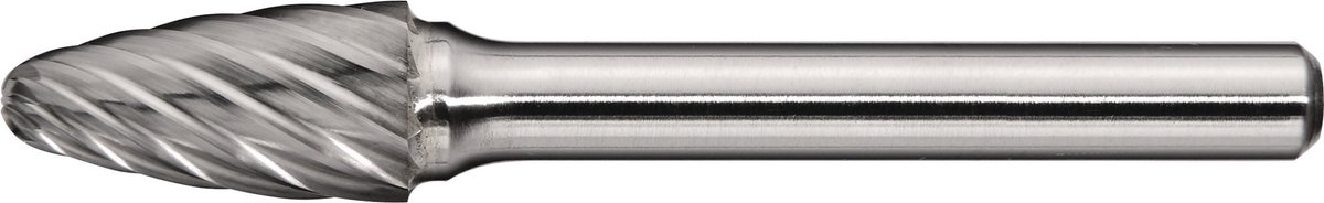 Frässtift RBF INOX D.8mm Kopf-L.18mm Schaft-D.6mm HM Verz.Normal,fein TECWERK