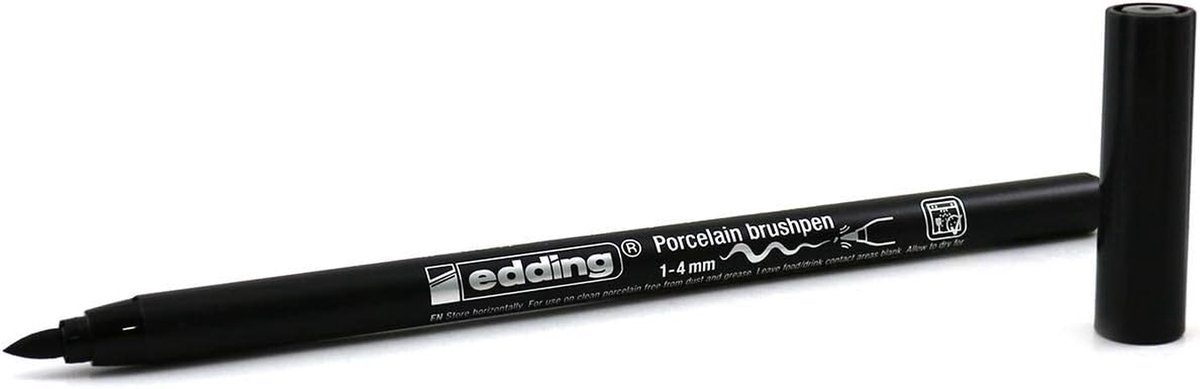 Porselein Stift - Keramiek Marker - Decoreren Servies - Vaatwasserbestendig - 1-4mm - Zwart
