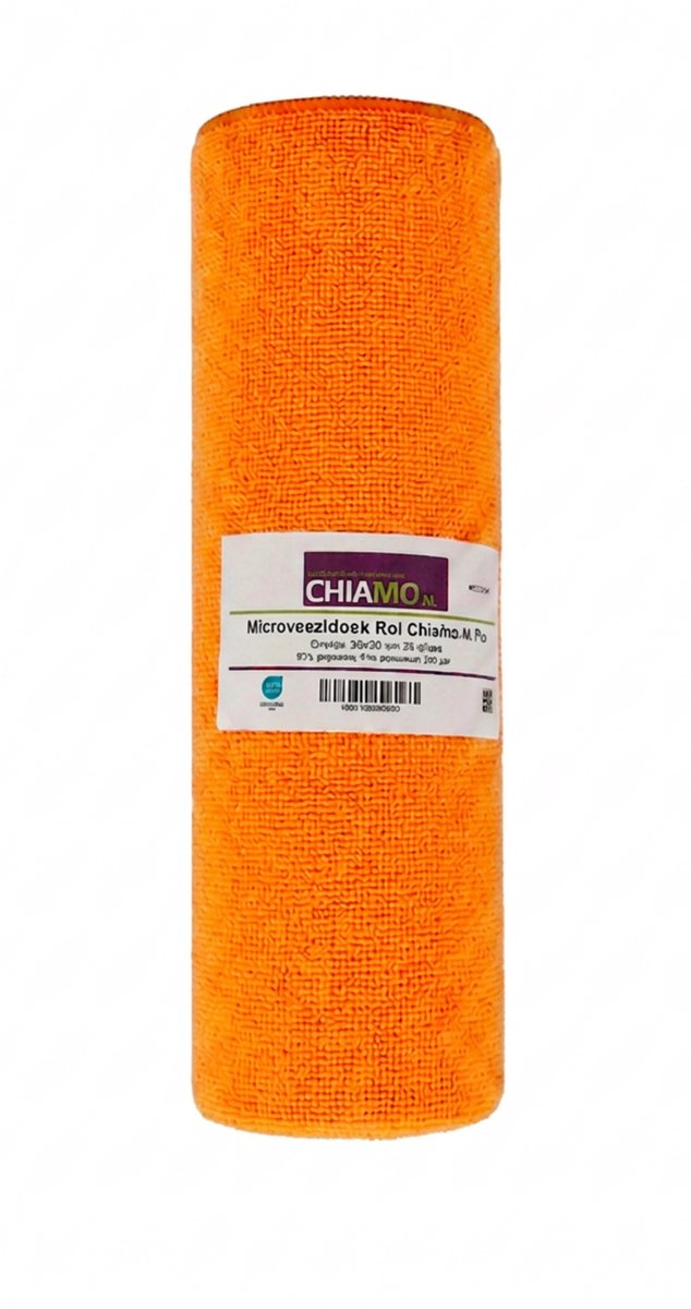 Microvezeldoek Rol ChiaMo.nl Pro Oranje 30x30 cm (25 stuks)