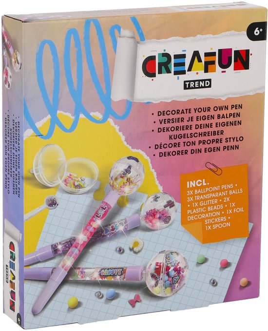 KiddyGo pen knutselset creatieve decoratie voor kinderen.