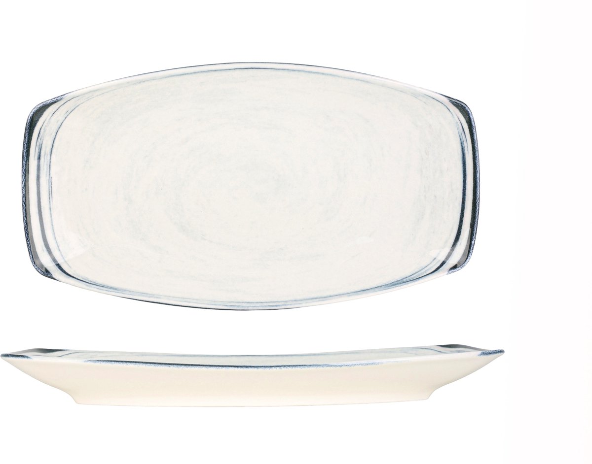 Kütahya Porselen Serveerschaal - Frame - Porselein - 33x19 cm - set van 2