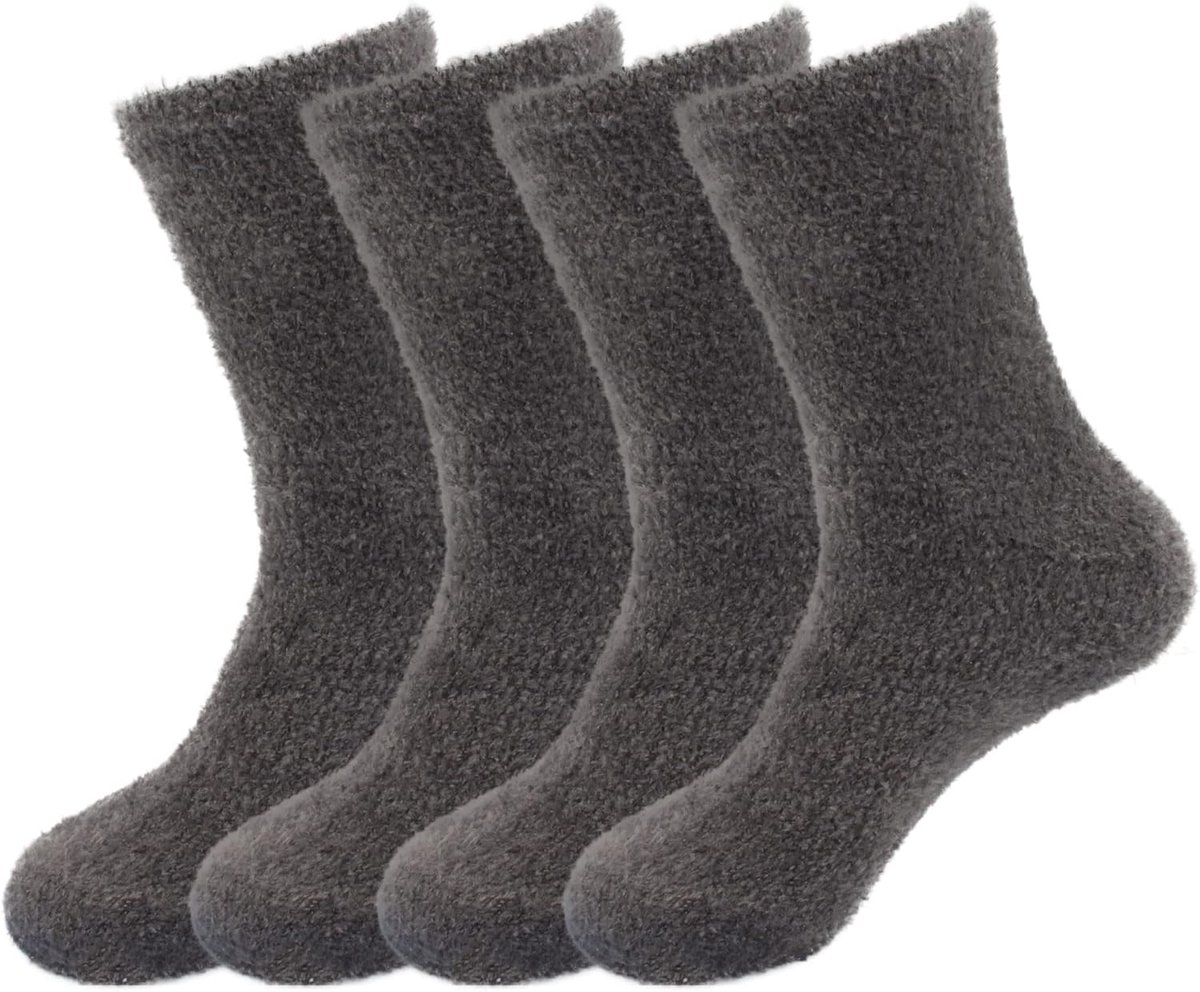 Superzachte Fuzzy Huissokken Dames – Warme en Comfortabele Pluche Sokken
