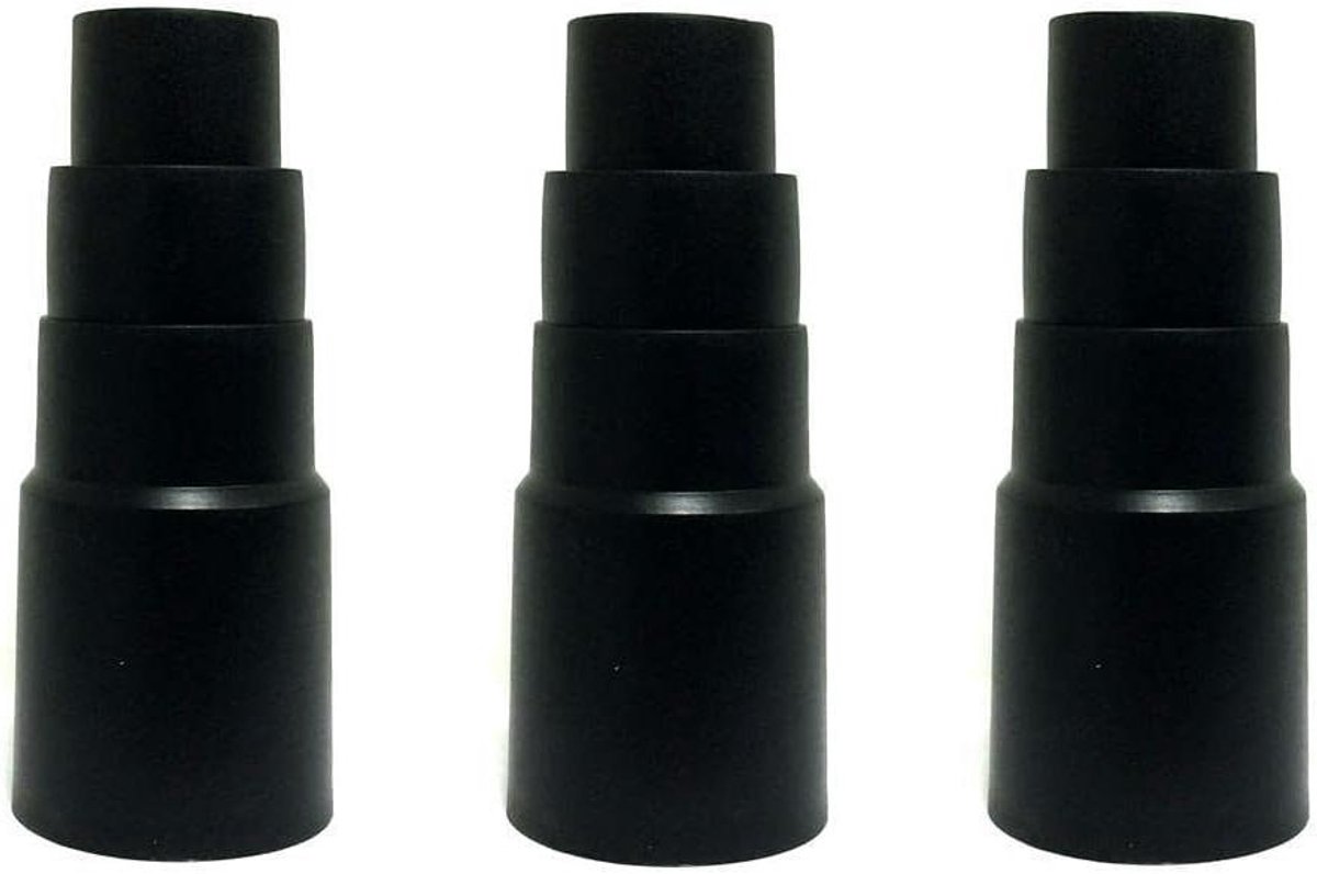 Adapter Set - Zuig Adapter - Stofafzuiging Gereedschap - Meerdere Maten - 3 Stuks - Rood