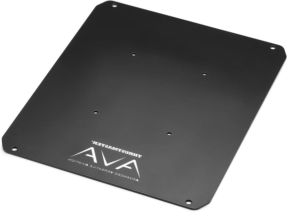 Montageplaat - Vaste basis - Flight simulator - Zware metalen constructie - 23 x 27 cm - Zwart