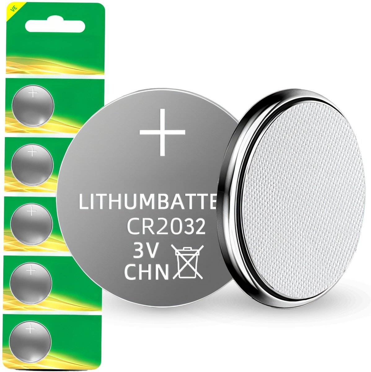 Retoo CR2032 3V Knopcel Batterijen - Pack van 5 Lithium Batterijen voor Diverse Toepassingen