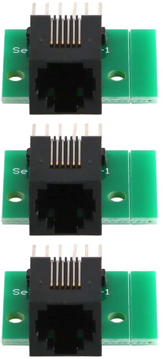 aladdien - RJ11-connector - 3-pack - Hittebestendig en isolerend - Ideaal voor computer en modem - Betrouwbare verbinding - Geschikt voor telefoon e..