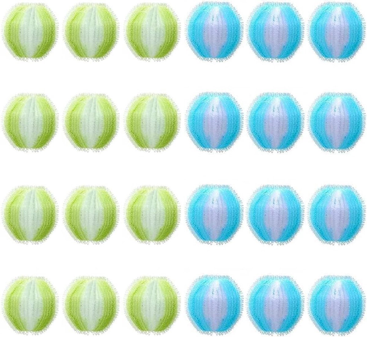 ONF3 - Dierenhaarverwijderaar - Wasballen - Herbruikbaar - Geel en Blauw - Pluisvrije wasballen - Verwijdert dierenharen - Geschikt voor wasmach...