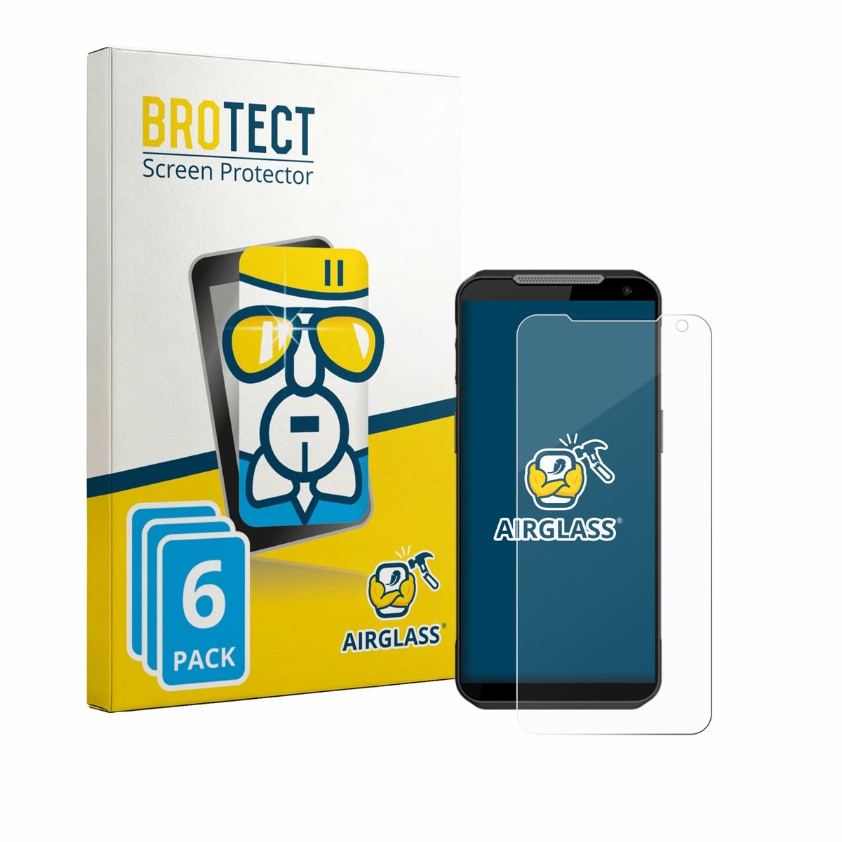 Screenprotector 6 Stuks voor Point Mobile MF52 Beschermglas transparant