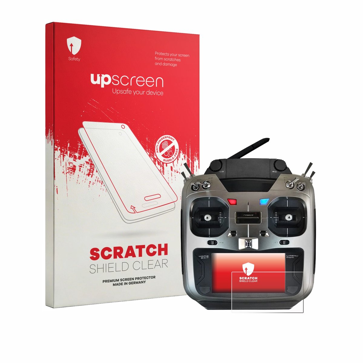 upscreen - Screenprotector voor Robbe Futaba T16IZ Super - Folie Beschermfolie transparant