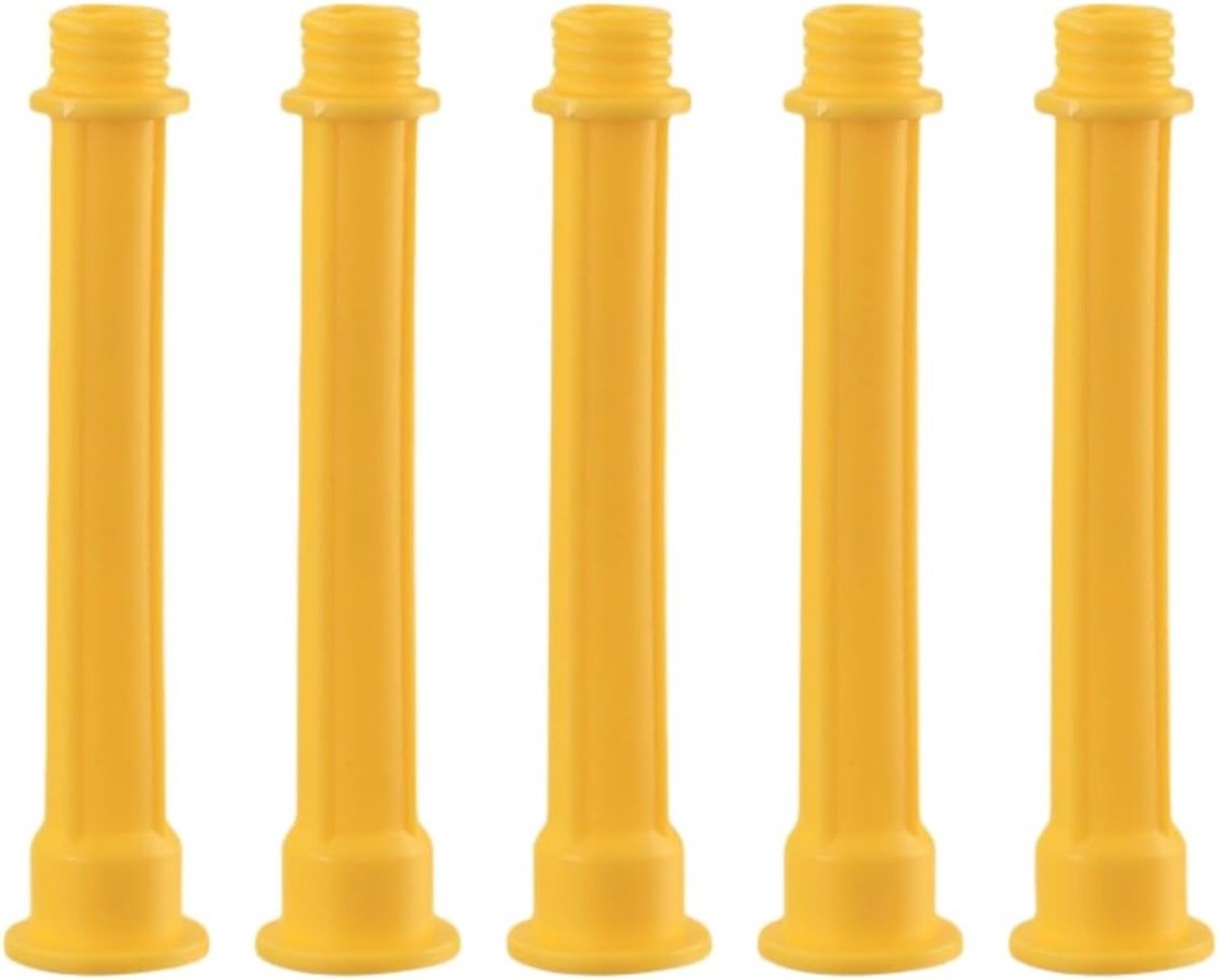 Set van 5 Glazen Mondstukken voor Sealing, Hoekige Applicator Kit, Silicone Nozzles, Vervangende Tips en Tube Doppen voor Precisie en Toepassing