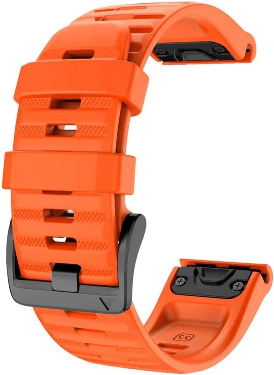 Silicone Horlogeband 26mm voor Fenix 6X Pro, Fenix 7X Solar en Enduro - Sportieve, Waterdichte en Allergievrije Wristband voor Garmin Horloges