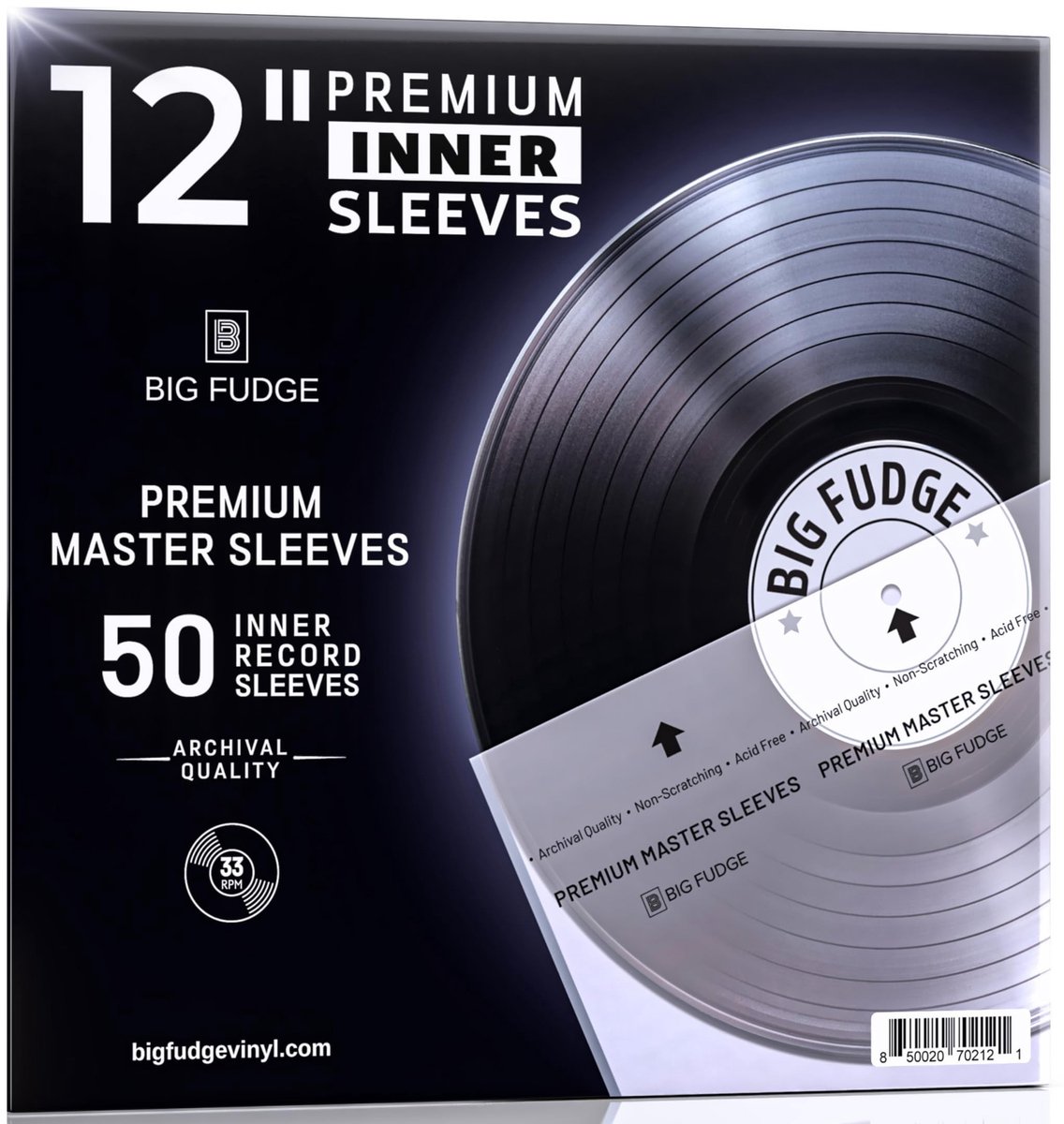 ONF3 - Premium Vinyl Record Inner Sleeves - Anti-Static Album Covers - 50 Stuks - Beschermende Hoezen voor 12 inch Platen - Duurzaam - Vinyl Acc...