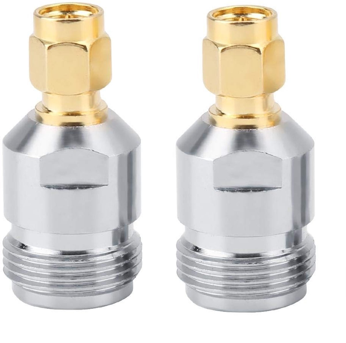 aladdien - RF Plug Coaxial Adapter - 2pcs N naar Plug - Duurzaam en Betrouwbaar - Wit - Frequente toepassingen - Geschikt voor Antenne en Testap...