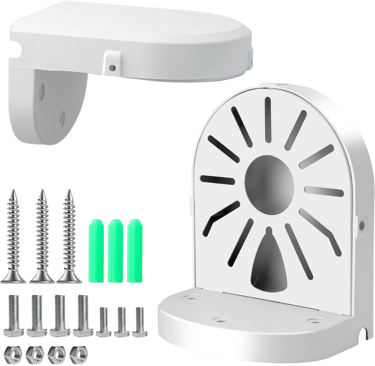 SPHProducts - Houder voor camera's - Universele wandhouder - Veiligheidshouder voor binnen en buiten - Aluminiumlegering - Halve kogelhouder - Geschik