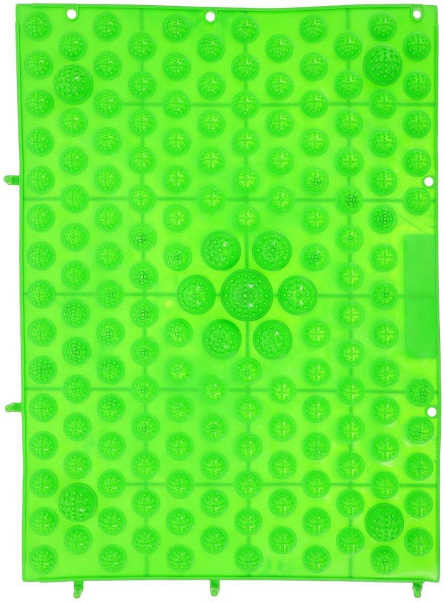 Allecto - Voetmassage Mat - Groene Acupressuurmat - Vermoeidheid en Bloedcirculatie - Ontspanning voor Thuisgebruik - Verlicht Spanning - Geschikt ..