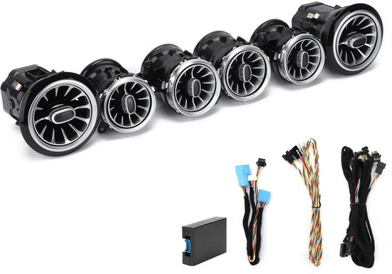 Allecto - LED Turbine Air Vent Ambient Light Kit - Voor Benz E-Class W213 C238 - 6Pcs - Sfeerverlichting - Auto verlichting - Geschikt voor 2017-20...