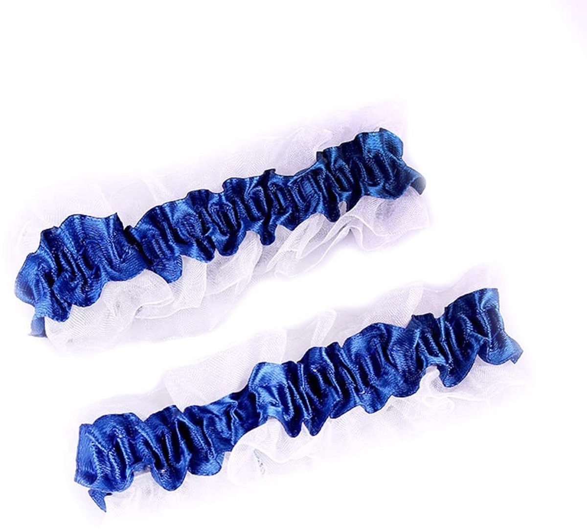 NTHProducts - Bride Garter Belt - Sexy Garter Belt - Elastisch en stijlvol - Blauw - Bruidsaccessoire - Perfect voor bruiloften - Set van 2