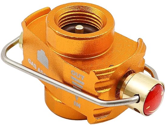 Allecto - Camping Gas Saver - Gas Converter Shifter - Praktisch en herbruikbaar - Gouden - Butaangas Cartridge Converter - Veilig buitengebruik - C... van Merkloos — afbeelding 4