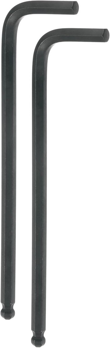 2 Stuks Ball Head Inbussleutels 6mm - Lange Arm Inbussleutel van Chroom Vanadium Staal voor Thuisreparaties en Onderhoud