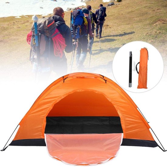 Allecto - Outdoor Tent - Waterdichte Eenpersoons Dome Tent - 4-seizoenen - Backpacking - Ideaal voor kamperen - Lichtgewicht en compact - Kleur: groen — afbeelding 2