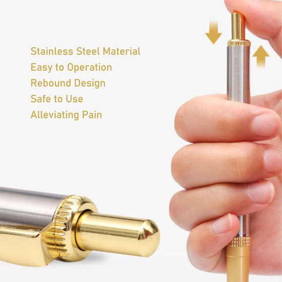 Stainless Steel Lancet Pen - Bloedafname Pen voor Acupunctuur en Massage — afbeelding 2