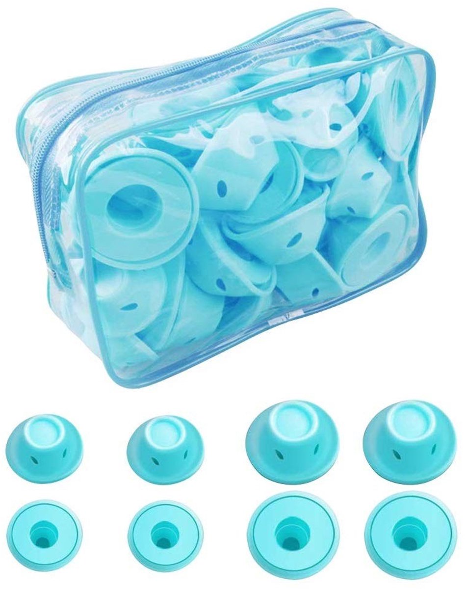 Allecto - Silicone Haarrollers Set - Magische Krulspelden - Geschikt voor Elke Haartype - Ideaal voor Krullen - Perfect voor Thuisgebruik - Profess...