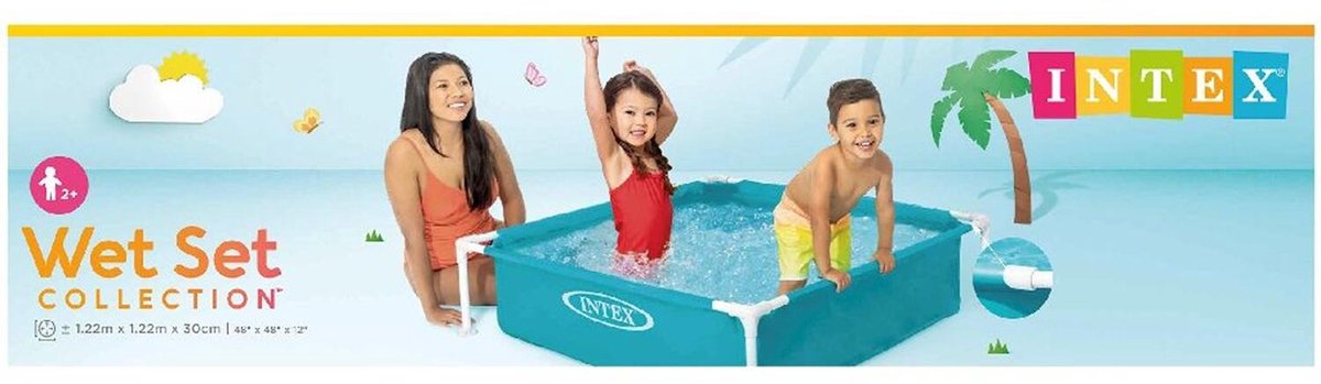 Intex Mini Frame Opzetzwembad - 122 x 122 x 30 cm — afbeelding 19