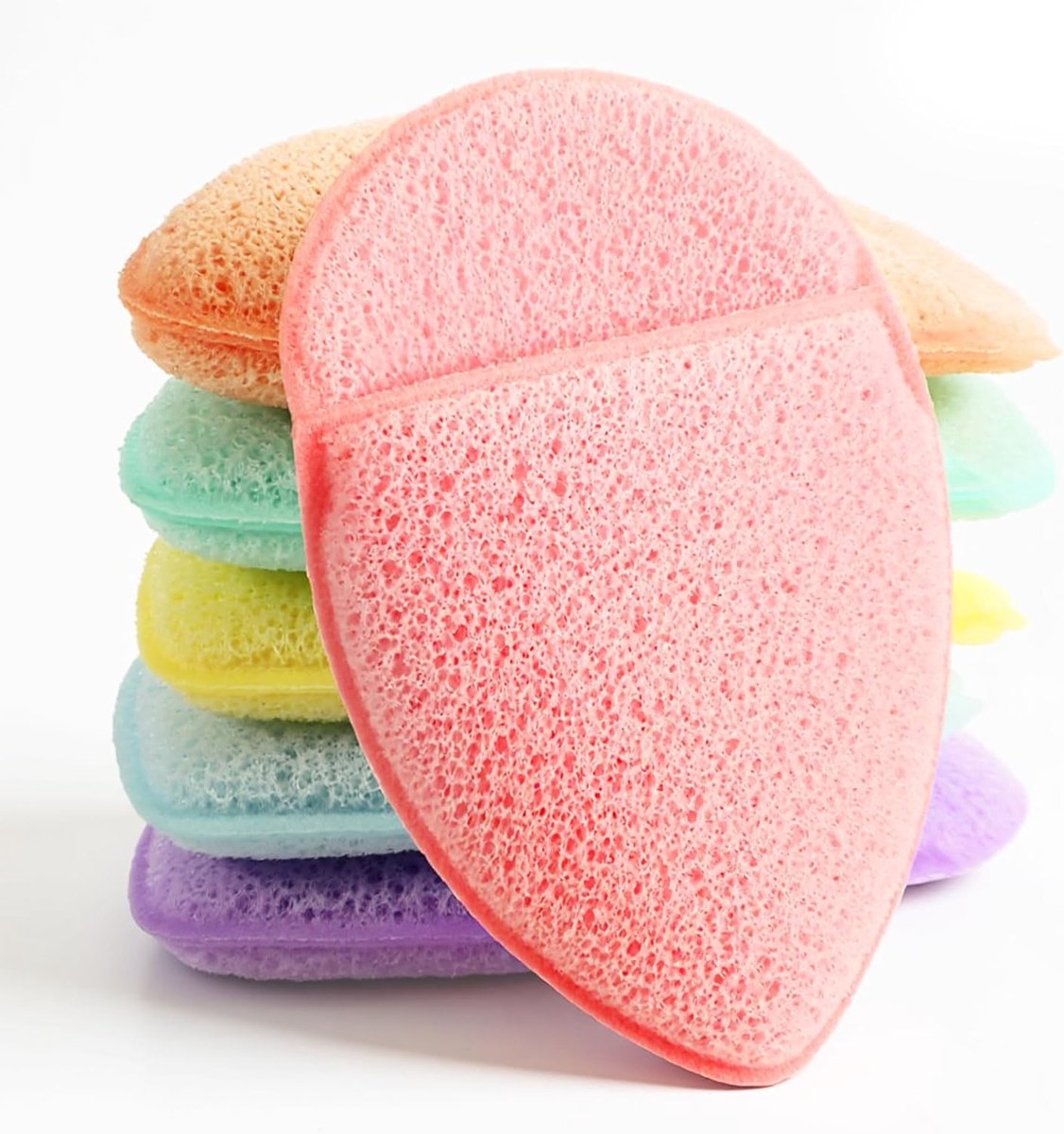 6 Stuks Herbruikbare Gezichtspons voor Peeling, Reiniging en Massage - Ideaal voor Poriën en Maskers