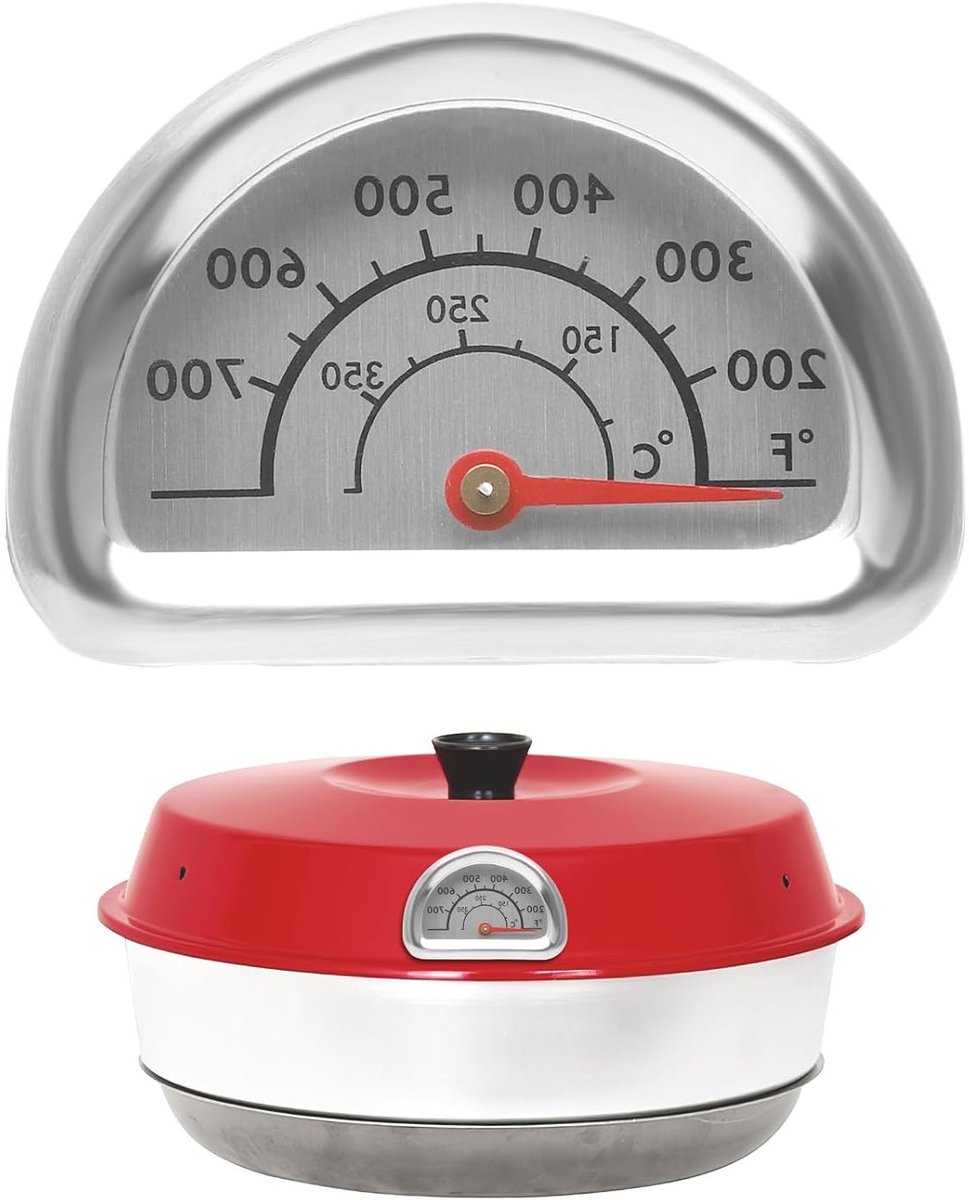 Thermometer voor Omnia oven en BBQ grill - temperatuurweergave 0 °C tot 350 °C