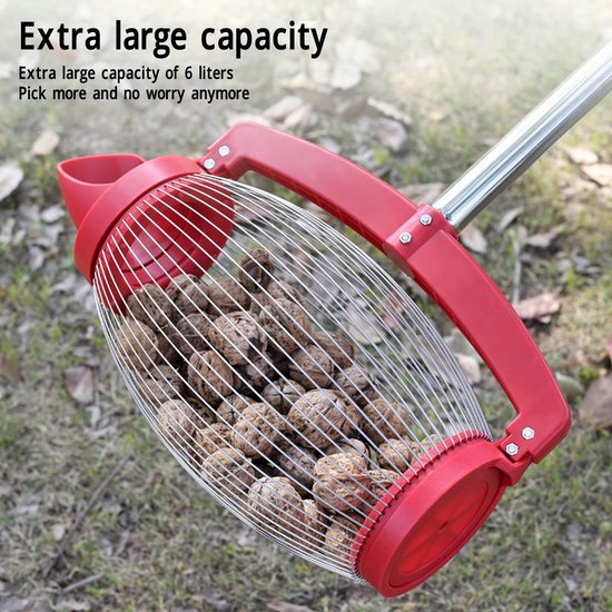 Store_7 - Notenverzamelaar - Notenoogster - Arbeidsbesparend - Lange steel - Pecannotenplukker - Geschikt voor tuin - Walnotenverzamelaar — afbeelding 5