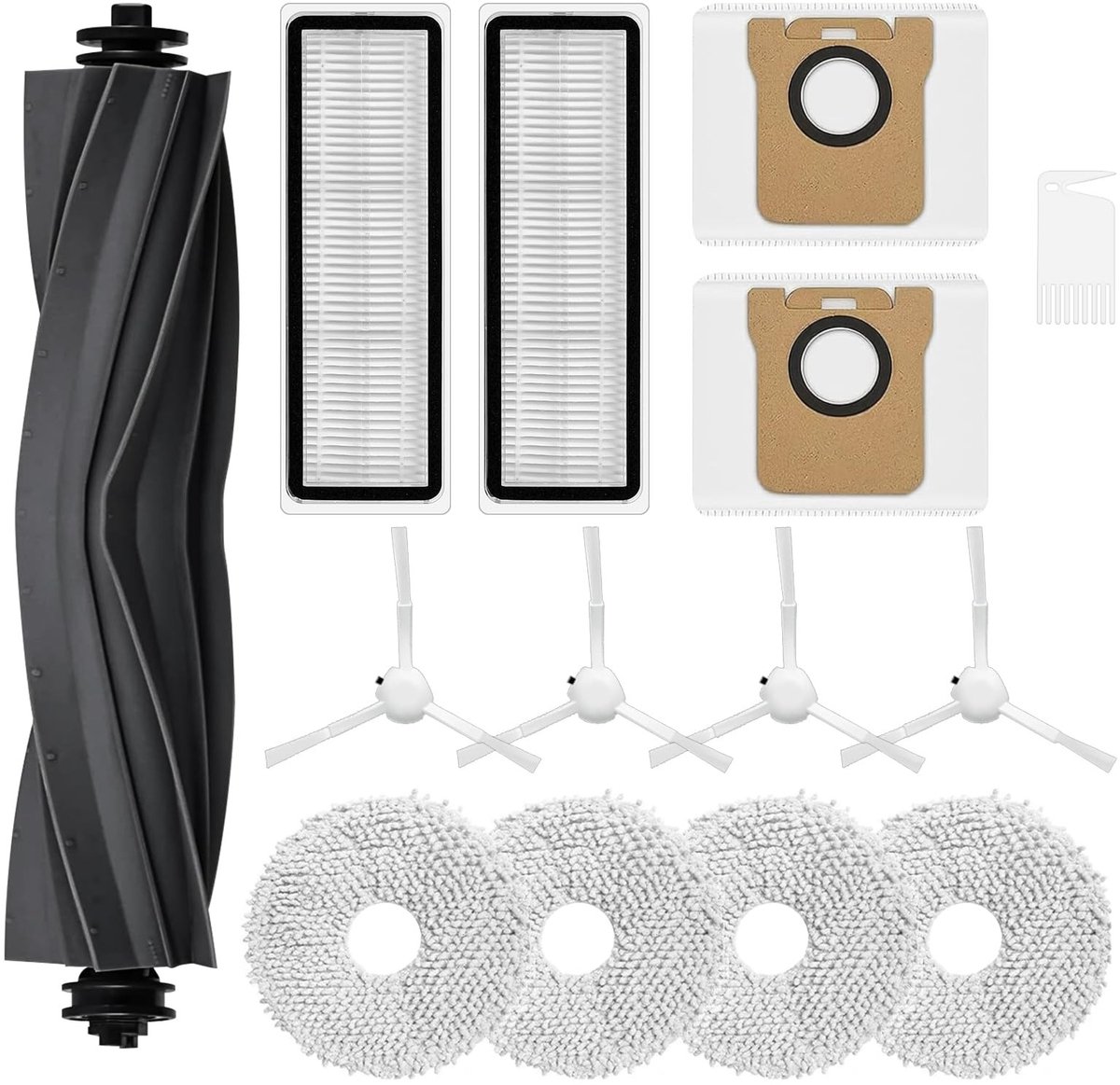 aladdien - Accessoireset Robotstofzuiger - Reserveonderdelen - Complete set voor optimale reiniging - Geschikt voor Dreame modellen - Inclusief rubb...