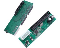 Allecto- IDE PATA naar SATA-adapter - 40-pins PATA naar SATA-adapter - ondersteunt ATA 100/133 voor 2,5/3,5 inch harde schijf - adapter voor harde schijf - groen - geschikt voor diverse modellen van SATA harde schijven